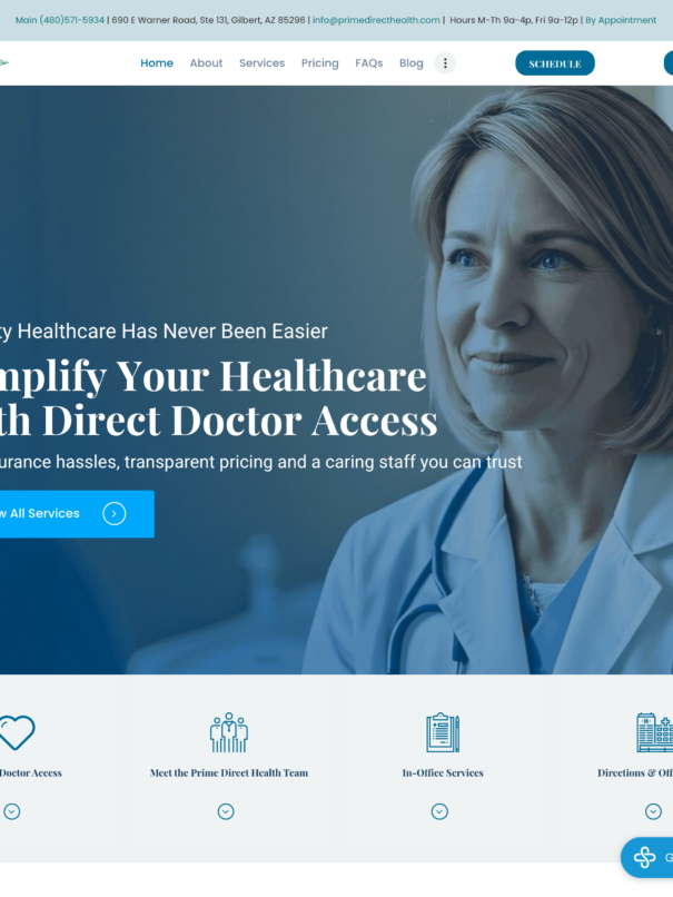 Prime Direct Health - Direct Primary Care Practice - Gilbert, AZ